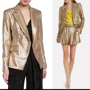 House of Harlow 1960 gold sequin jacket. NWT.